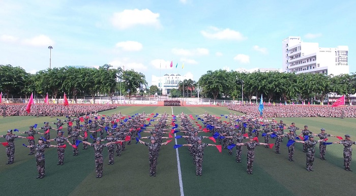 9月14日，旗語操表演（武裝部提供）.jpg